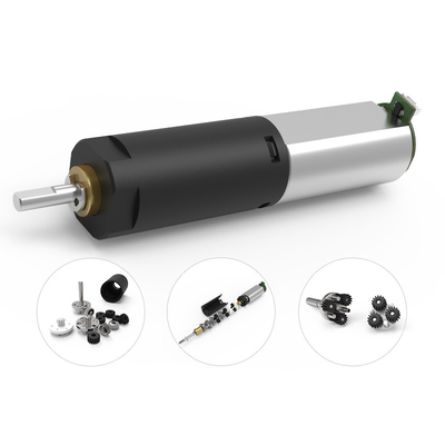Camcorder Plastik Planetary Gearbox Dia 6mm 3166rpm Low Noise Stepper Brushed DC Motor